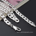 Silver Plated Stainless Steel Jewelry Factory Chain Necklace